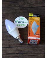 ԼԷԴ լամպ Ecola Candle   LED Premium 10,0W 220V E14 2700K մոմ (կոմպոզիտ) 100x37