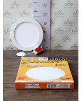 Լամպ Ecola LED Downlight 15W 220V 4200K 195x20: Կլոր, ներկառուցվող: